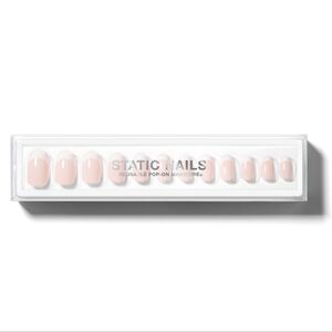 Static’s Reusable Pop-On Manicures - French 75 Round
